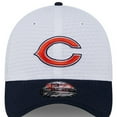 thumbnail image 2 of Men's New Era White/Navy Chicago Bears 2024 NFL Training Camp 39THIRTY Flex Hat, 2 of 5