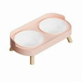 thumbnail image 2 of Elevated Cat Food and Water Bowls, 2-in-1 Slow Feeder Dish with Non- Base, Ergonomic Design for Better Digestion & Reduced Vomiting, Suitable for Small Medium Large Cats (C), 2 of 9