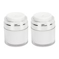 2pcs 30ml Clear Pump Jars Refillable Acrylic Round Empty Cosmetic Cream