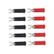 thumbnail image 3 of Terminales de engarzado eléctricos tipo Y, 10 piezas Conectores de cable de pala de horquilla tipo U/Y de 4 mm Conector de cable de pala de horquilla aislado Diseño de próxima generación, 3 of 8
