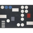 thumbnail image 2 of Sophie Taeuber-Arp 24x18 Black Ornate Framed Double Matted Museum Art Print Titled: Composition with Rectangles and Circles on Black Ground (1931), 2 of 5
