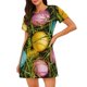 thumbnail image 1 of Disketp colorful Easter eggs para Camisón Corto de Manga Corta para Mujeres, Camisón Cómodo con Escote Redondo, Bonito y Confortable, 1 of 6
