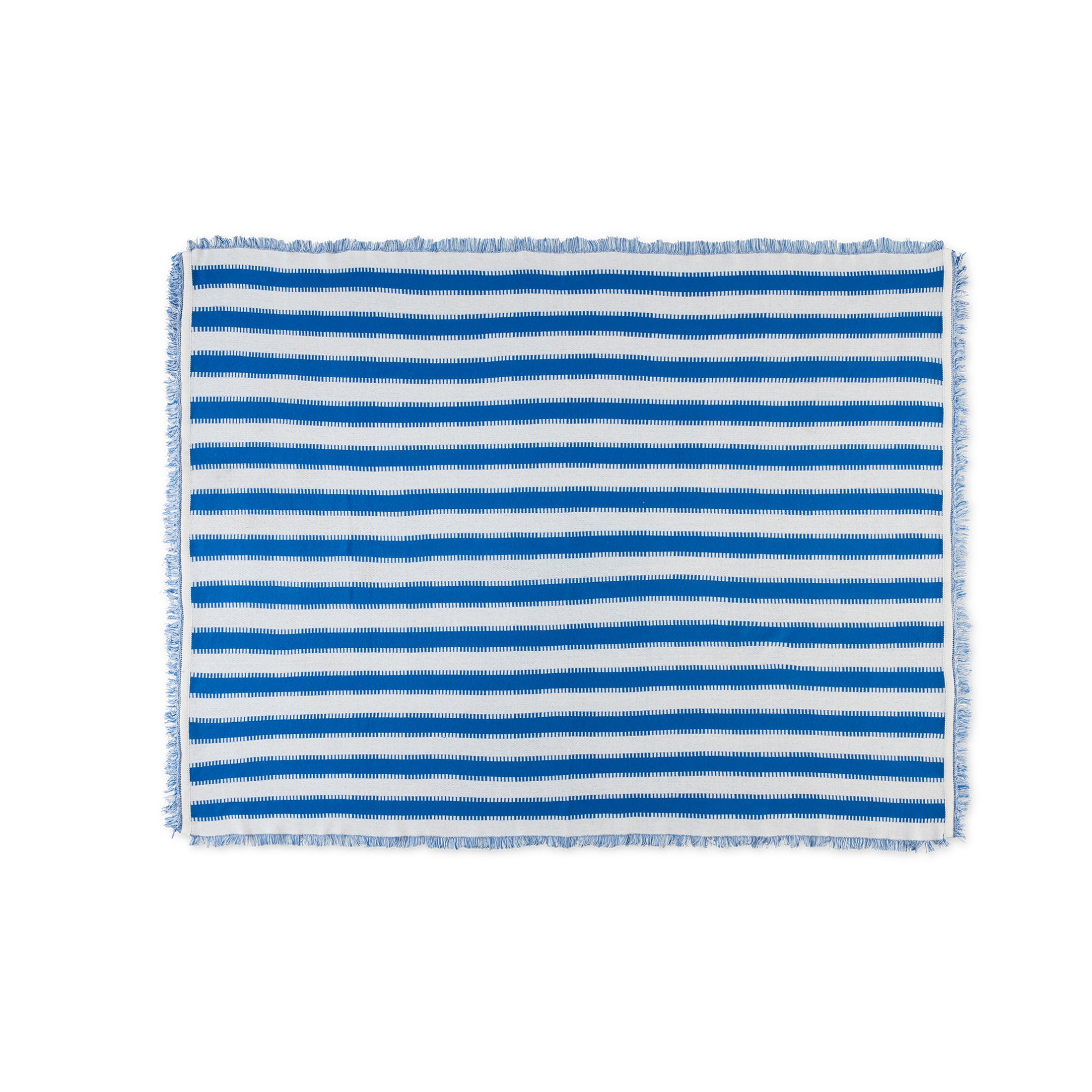 Mainstays by Becky G. & Alejandra Tapestry Knit Throw, Blue Stripe, 50" x 60"