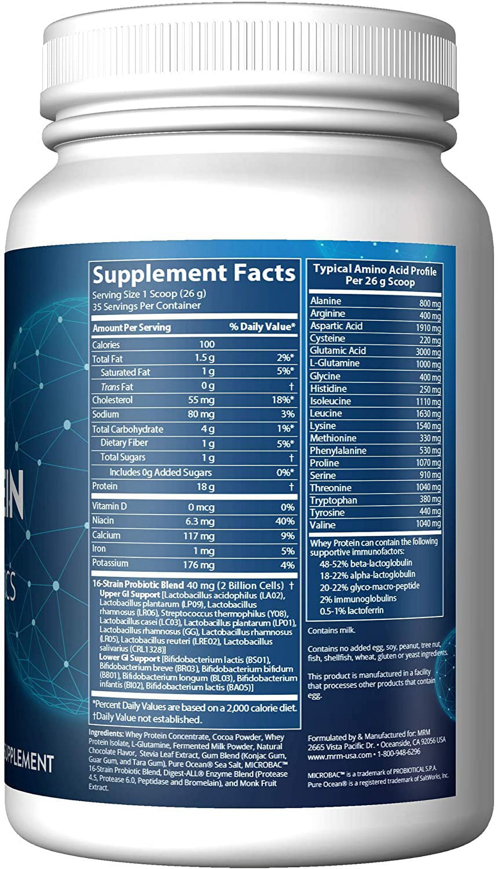 MRM 100% All Natural Whey, Dutch Chocolate, 32.32 Ounce