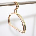 thumbnail image 3 of Large Tie Scarf Rack Semicircular Shape Belt Rack Metal Scarf Hanger Towel Holder Rack Organizers Storage Hangers for Closet (Golden), 3 of 4