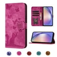 thumbnail image 1 of Compatible avec OnePlus Nord N300 Étui Portefeuille Papillon en Relief avec Fentes pour Cartes et Support, 1 of 5