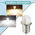 thumbnail image 2 of LED Miniature Lamp 3V 4.5V 6V 12V 18V 1SMD Flashlight Replacement Lot B2, 2 of 6
