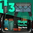 thumbnail image 5 of Sekey 220L Collapsible Foldable Wagon, 330lbs Weight Capacity Garden Wagon, Heavy Duty Folding Utility Beach Cart with Big All-Terrain Wheels & Drink Holders (Blue), 5 of 7