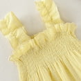 thumbnail image 7 of Fesfesfes Toddler Kids Dress Baby Girls Cute Solid Color Breathable Ruffles Elastic Band Suspenders Dress Skirt, 7 of 7