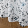 thumbnail image 3 of Fragrantex Floral Print Blue Kitchen Curtains 36"L Sets for Small Window,2 Panels,Rod Pocket, 3 of 5