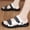 Black And White, variant on High-Quality New Summer Dual-Use Beach Strappy Sandals Slippers 3944 Hey Guys, These Are Men's Shoes. Summer Footwear Suitable for Elegant Men. Men's Slip-on Shoes. Men's Soft-soled Shoes