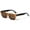Orange, variant on Women Bold Vintage Fashion Sunglasses - Nearly Flat Lens - Trapezoid - 100% UVA and UVB