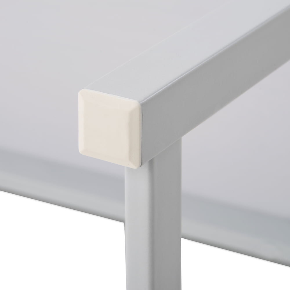 Kepooman 3-Piece Dining Table Set with Two Benches, White