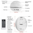 thumbnail image 2 of POINTERTECK Ocean Wave Projector  Bluetooth 5.0 LED Remote Control Night Light Projector Music Lamp for Kids Adults Living Room Bedroom, 2 of 6