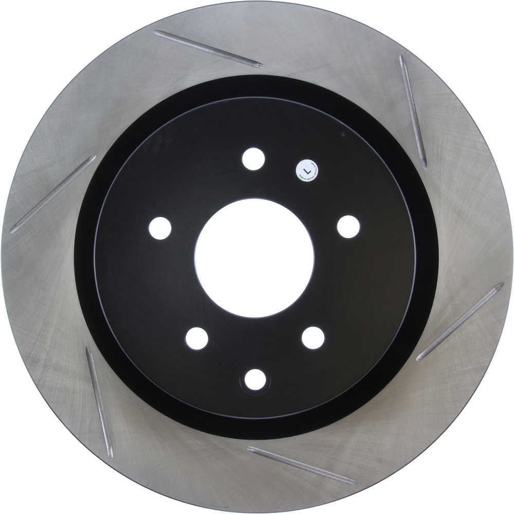 StopTech Power Slot 03-07 350z/ 03-04 G35 w/ Brembo SportStop Slotted Rear Left Rotor Fits select: 2003-2004 INFINITI G35, 2003-2008 NISSAN 350Z
