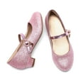 thumbnail image 3 of Dream Pairs Girls Mary Jane Low Heel Princess Flower Wedding Party Pump Dress Shoes, 3 of 5