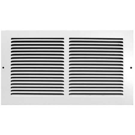 Opening Style Grille (Accord AB3BRWH146 Baseboard Grille with 1/3-Inch Fins Louvered Design, 14-Inch x 6-Inch(Duct Opening Measurements),)