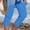 Blue, variant on PEONAVET Women's Leggings with Pockets High Waisted Knee Length s Stretch for Casual Yoga Pants Workout Exercise - Summer's Top Trends