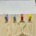 thumbnail image 5 of Over The Door Hooks No Drill (4 Pack) - Stainless Steel Door Back Hangers, Multicolor Hanging Organizer for Hats, Towels & Bags, Fits Most Cabinet & Closet Doors, 5 of 9