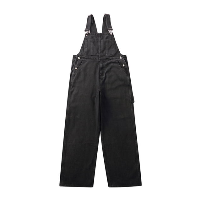 Peto vaquero elástico informal para mujer, peto vaquero con bolsillos