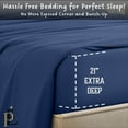 thumbnail image 3 of PRATYUX King 6-PC Bed Sheet Set (4-Pillowcases) 400-Thread Count 100% Egyptian Cotton Soft Breathable, 21" Deep Pockets - Mediterranean Blue, 3 of 6
