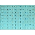 thumbnail image 1 of Ahgly Company Indoor Rectangle Solid Light Blue Modern Area Rugs, 8' x 10', 1 of 4