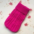 thumbnail image 2 of Mortilo Pet Sweater Winter Dog Clothes Puppy Pet Cat Sweater Jacket Coat For Small Dogs Pet accessories Hot Pink S, 2 of 2