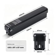 Yose Power 48v 14Ah Ebike Battery Semi-intergrated Electric Bicycle Battery Compaitible with Rad Power for RadRunner 3 Plus/RadRover 6 Plus/RadCity 5 Plus