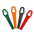 thumbnail image 1 of Cuchilla de plástico para cortacésped, juego de 100 cuchillas de plástico para cortacésped, cuchilla de corte para cortacésped de jardín, cuchilla de repuesto L83 negra de 12x7mm de alta calidad, 1 of 3
