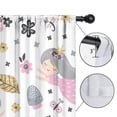 thumbnail image 4 of Blackout Kids Curtains,White Fairy Flower Pattern Childrens Insulated Curtains Set Of 2,Bedroom Essentials,Toddler Room Decor 52"x63", 4 of 5