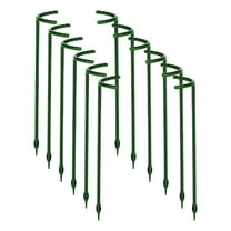 JoyMoreHome 12Packs Plant Support Stake Half Round Plant Support, Stackable Garden Flower Support, Plant Stakes for Indoor Outdoor Plants for Tomato,Monstera, Peony, Hydrangea, Climbing Plants