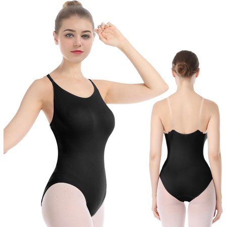 XXKQ Professional Women and Girl Nude Leotard Seamless Camisole Undergarment with Transition Strap