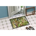 thumbnail image 2 of Three Blue Parrots Door Mat, 2 of 4