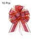 thumbnail image 3 of 10uds 7 Pulgadas Grande Tirar Lazo Unique Bargains Cinta Organza Borgoña para Boda Cestas Regalos Navidad Fiesta, 3 of 6