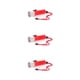 thumbnail image 5 of Sonducket Linterna de buceo de alto lumen, linterna de mano para buceadores, lámpara de esnórquel alimentada por batería, luz, accesorios para Rojo 3piezas, 5 of 6