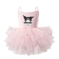 thumbnail image 3 of Vestido sin mangas de verano para niñas, de Anime Kawaii, Hello Kitty, Kuromi, My Melody, de Sanrios, princesa, ballet, falda de malla brillante y esponjosa, 3 of 5
