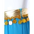 thumbnail image 6 of inhzoy Kids Girls Sequins India Arabian Belly Dance Harem Pants Stage Performance Trousers Blue 12, 6 of 7