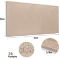thumbnail image 3 of DOLLAR BOSS 60"x36" White Large Bulletin Board Decorative Foldable Felt Pin Board Photo Display Board for Wall Cork Boards DIY Vision Board with Self-Adhesive Tape Home School Office Decor, 3 of 4