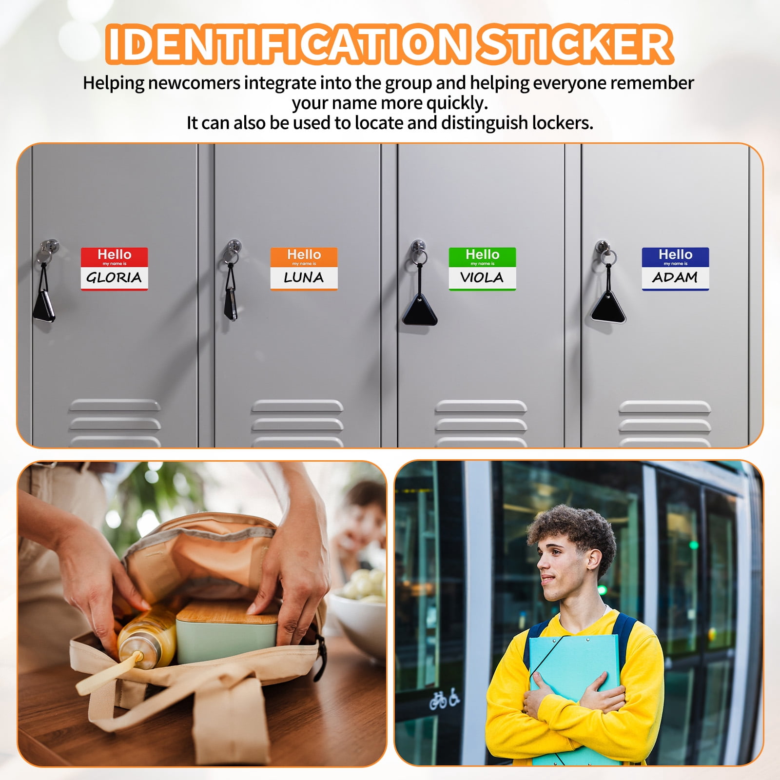 480 Pcs Peel and Stick Badges, 9.65 x 7.28 Inches Identification Stick Badge Name Tags Stickers Easy-to-tear Strong Adhesion for Desk Bag Meetings Conferences Parties, Red