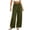 AV22_Army Green, variant on VV AVEORS Women Casual Corduroy Pants Wide Leg Long Palazzo Pants Elastic High Waist Loose Straight Trousers Army Green M