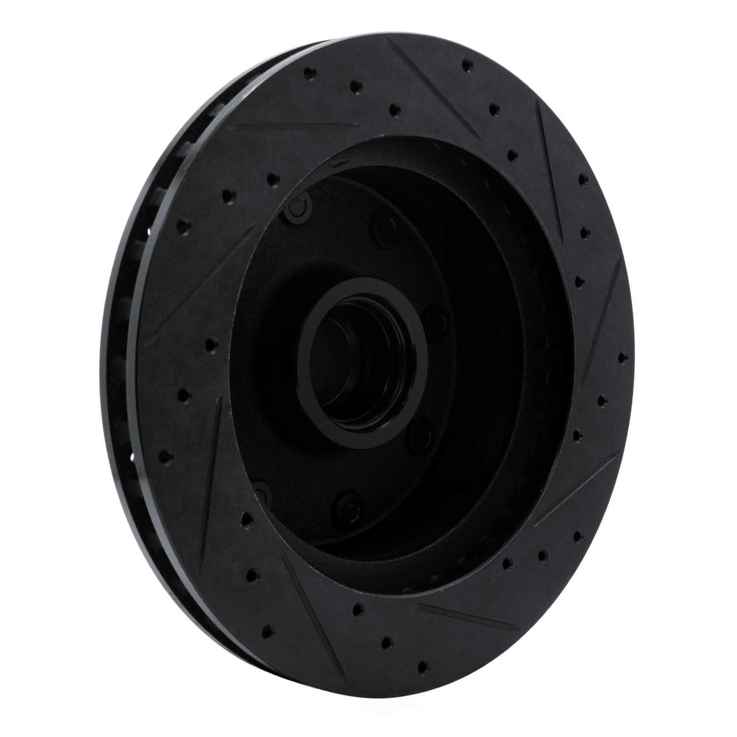 Dynamic Friction Company 633-40059L DFC Brake Rotor - Drilled And Slotted - Black