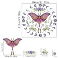 thumbnail image 3 of Flowers Wall Decals, Large Butterfly Flower Plant Bohemian Style Wall Decal Removable Floral Wall Murals Peel and Stick Colorful Flower Wall Decor Multicolored, 3 of 7