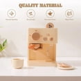 thumbnail image 2 of Wooden Kid Coffee Macine Kitchen Toy Set Game Early Education Toy Ice Cream Simulation Real Life Baby Educational Fun Toys Gift, 2 of 7