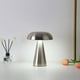 thumbnail image 3 of Lámpara de mesa LED con forma de seta, iluminación táctil recargable de tres tonos para cafetería, bar, restaurante, sala de estar, dormitorio, estudio, decoración, 1 Uds., 3 of 5