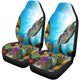 thumbnail image 1 of ABPHQTO Juego de 2 fundas para asientos de coche Sea Turtle Underwater World Protector universal para asientos delanteros de coche apto para coche, SUV sedán, camión, 1 of 4