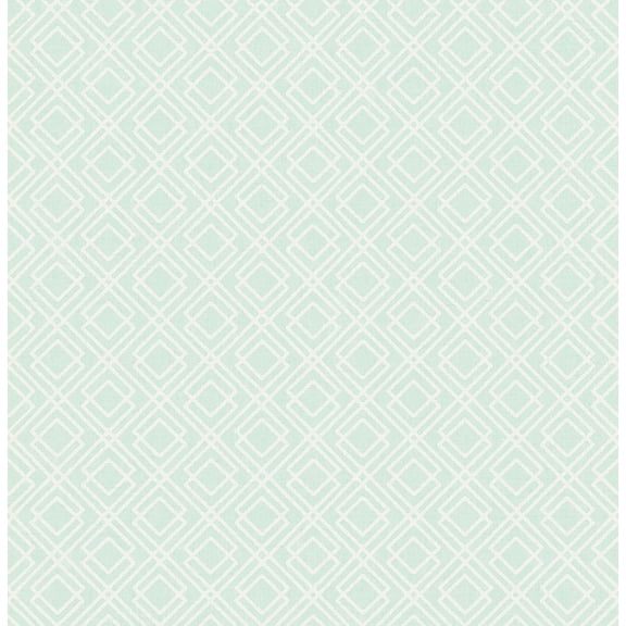 Chesapeake Napa Mint Geometric Wallpaper