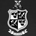 thumbnail image 3 of CafePress - Delta Chi Black And White Coat Of Arms Long Sleeve T Shirt - Women's Long Sleeve Graphic Tee Casual Fit, 3 of 4