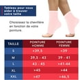thumbnail image 2 of Tobillera para esguince [par, rosa, talla L/XL] Diseño médico con infusión de cobre - Tobillera deportiva para hombre y mujer - Tobillera para alivio garantizado del esguince, soporte para el talón Rojo Verde, 2 of 5
