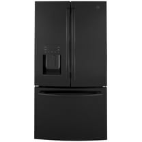 Ge Gfe26j 36" Wide 25.6 Cu. Ft. Energy Star Rated French Door Refrigerator - Black