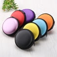 thumbnail image 2 of Bluetooth-compatible Headphone Cable Round Storage Bags Outdoor Headphone Cable Storage Bag Traveling Inner Netting Wireless Headset Zipper EVA Pouches Black, 2 of 9